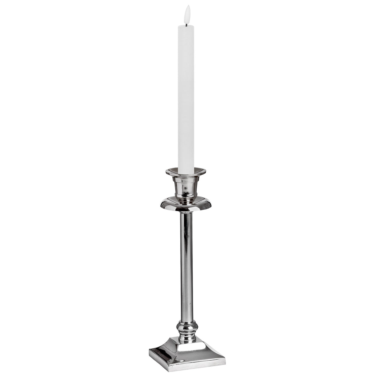 Natural Glow Set of 2 White LED Dinner Candles
