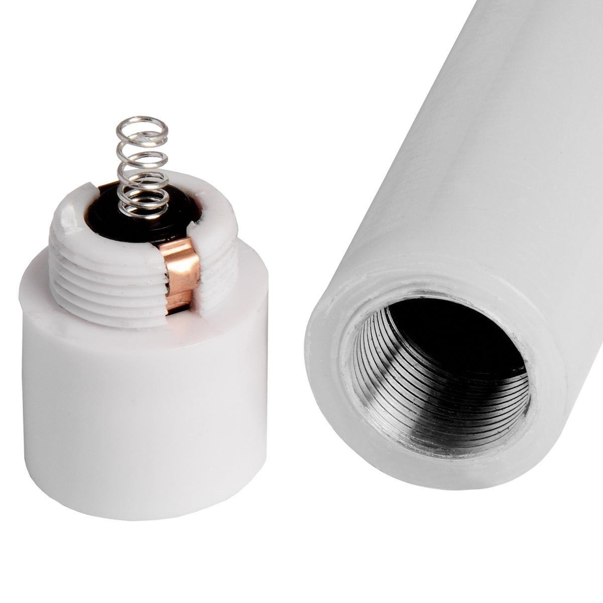 Natural Glow Set of 2 White LED Dinner Candles