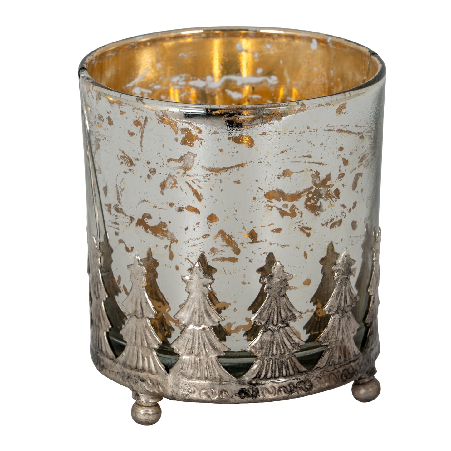 The Lustre Collection Christmas Large Candle Holder
