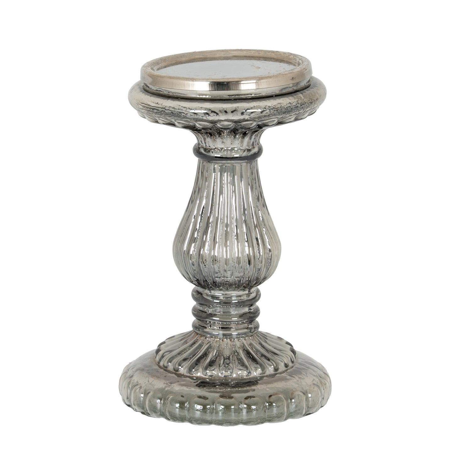 Smoked Midnight Small Candle Pillar