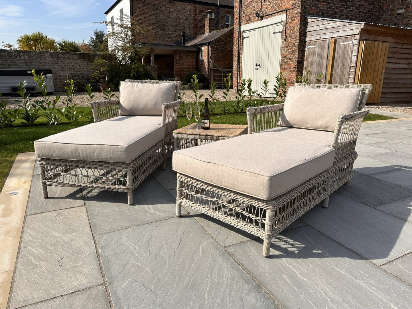 Provence Collection Outdoor Sun Lounger Set