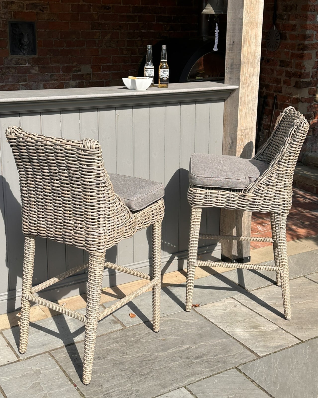 Amalfi Collection Outdoor Bar Stool