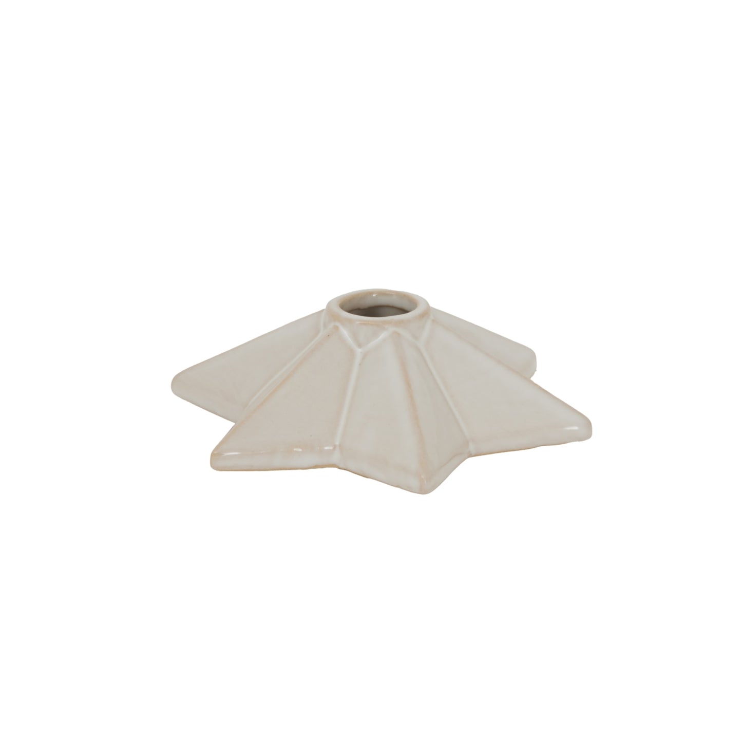 Alora Ceramic Angled Star Candle Holder