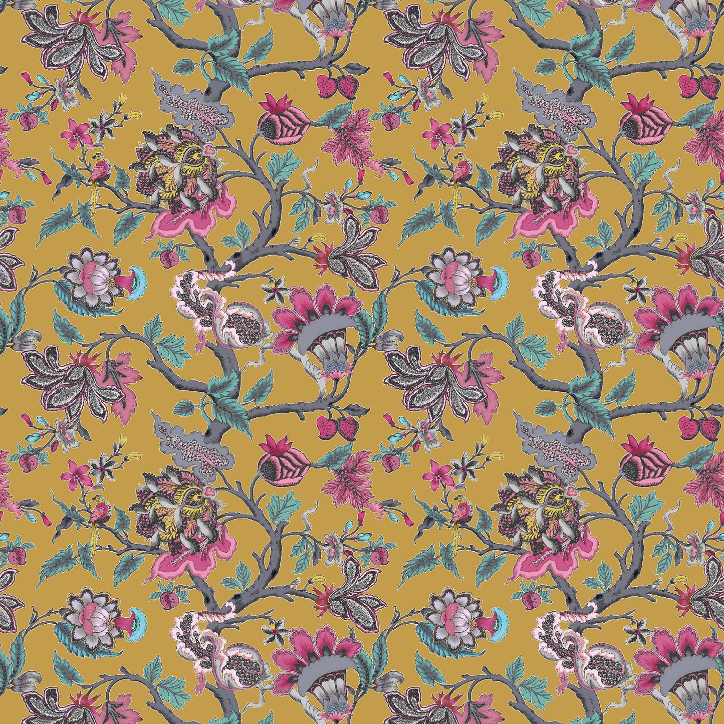 Adhira 140Cm Heavy Como Ivory Fabric - Gold Sample