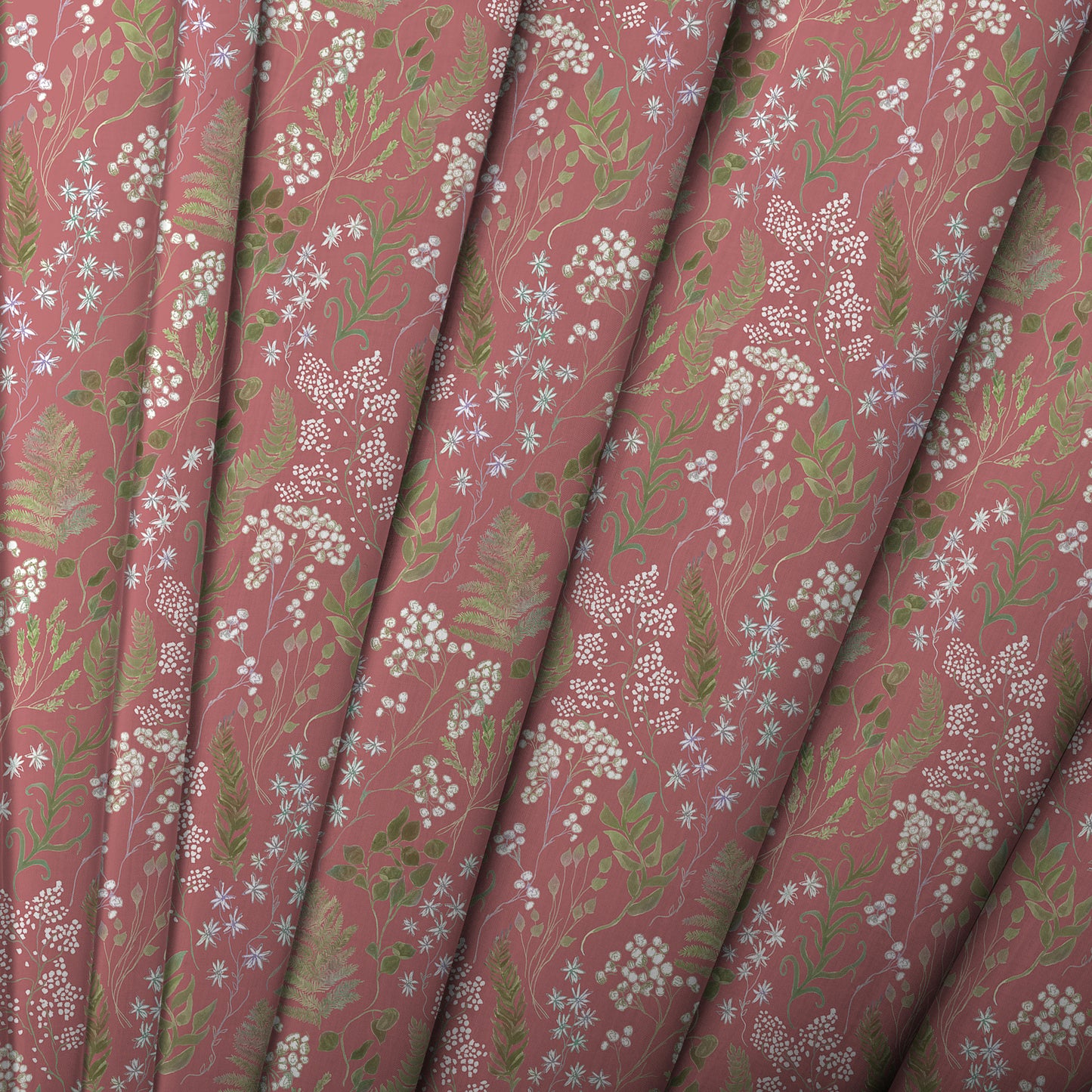 Aileana 145Cm Ann Fabric - Rose Sample