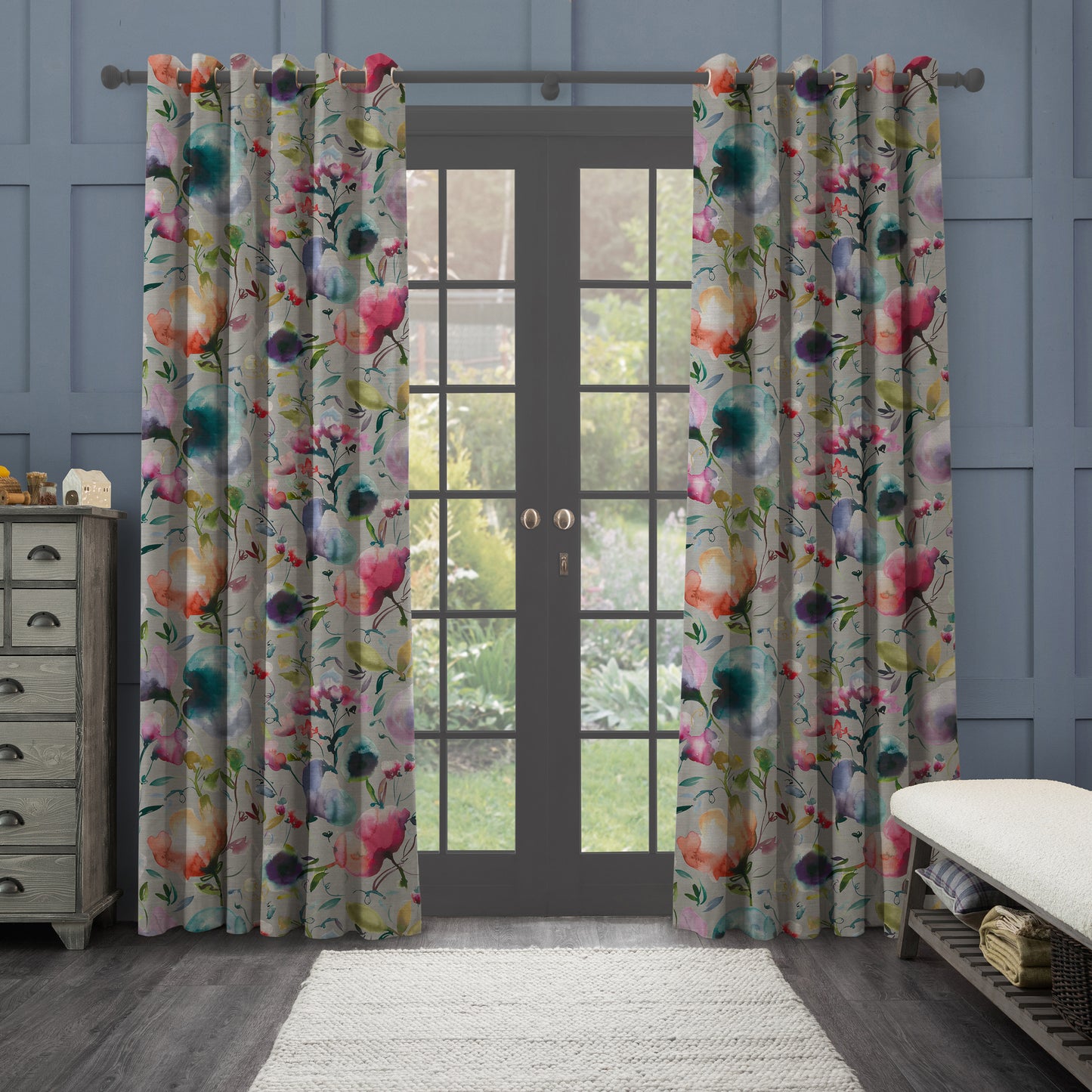 Ambra 140Cm Heavy Como Ivory Fabric Metre - Lotus