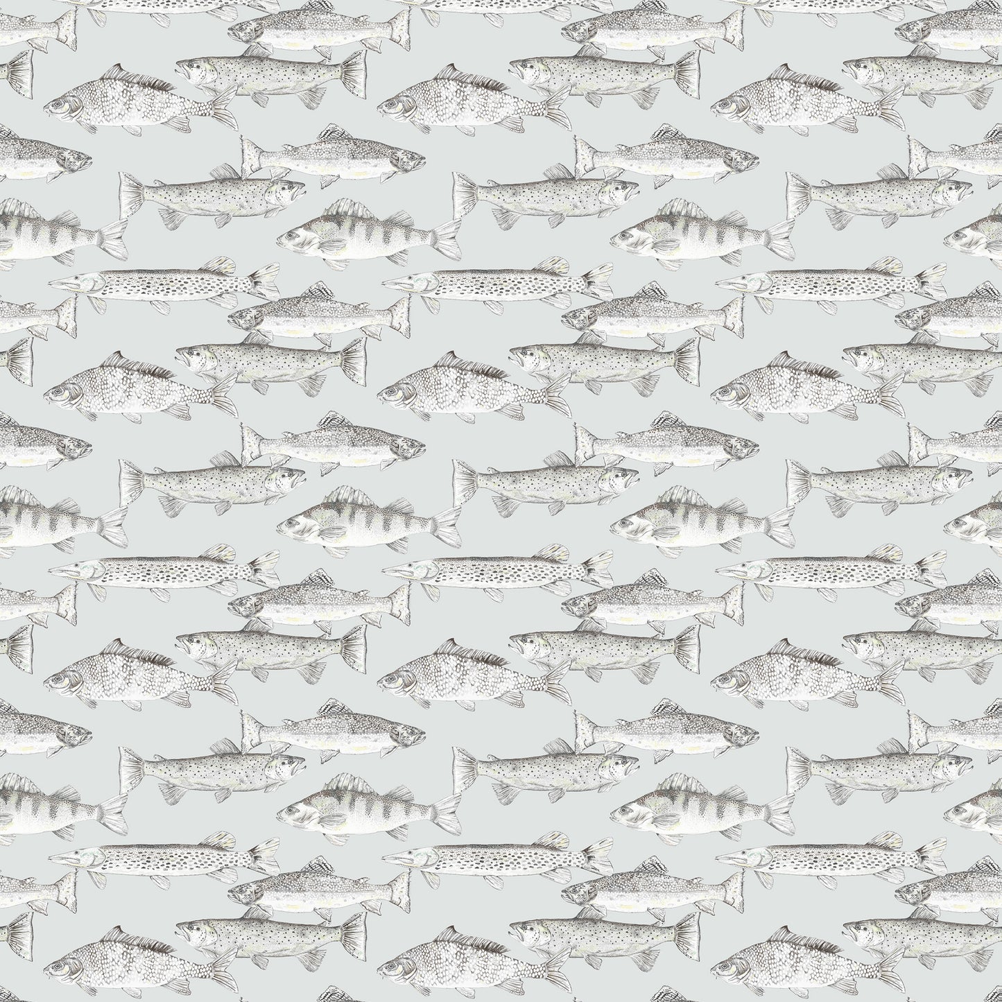 Aquarius 145Cm Fiona Fabric Metre - Frost