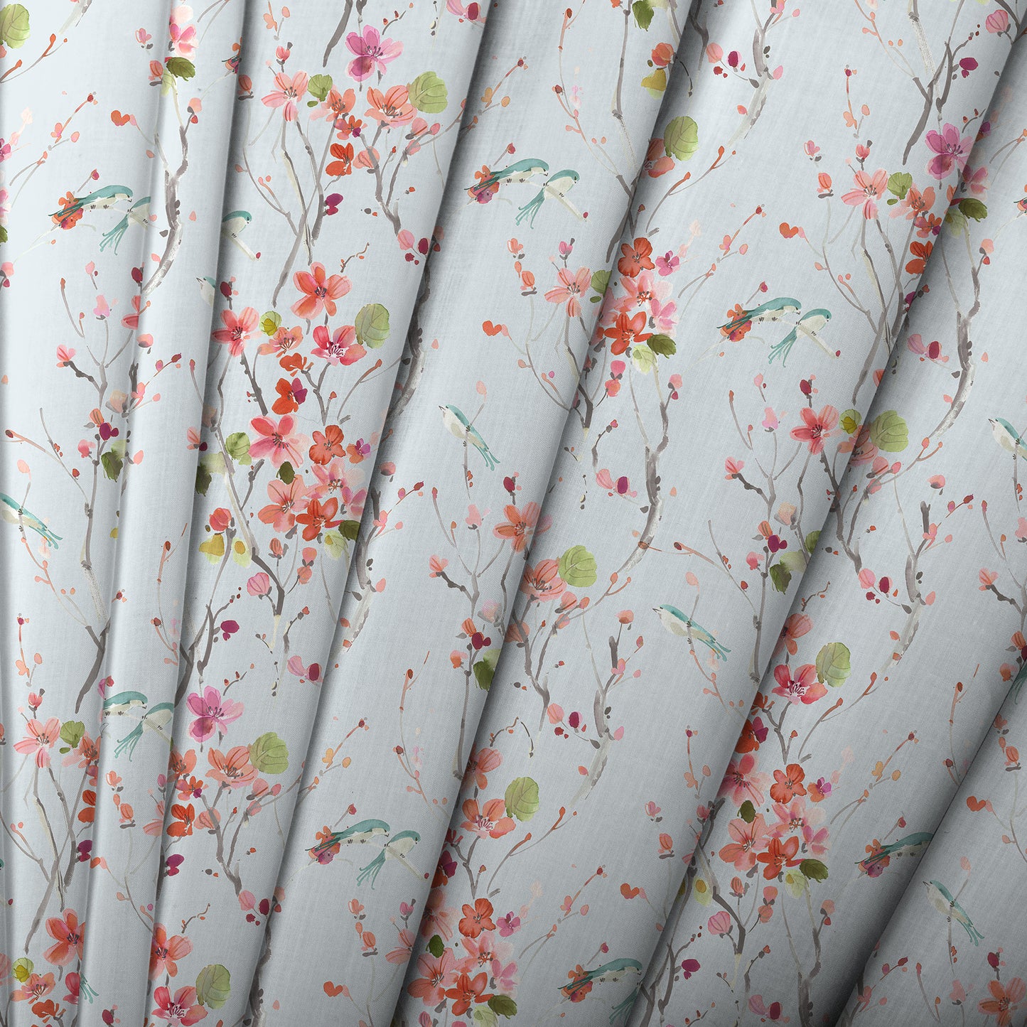 Armathwaite 145Cm Ann Fabric - Coral/Dove Sample