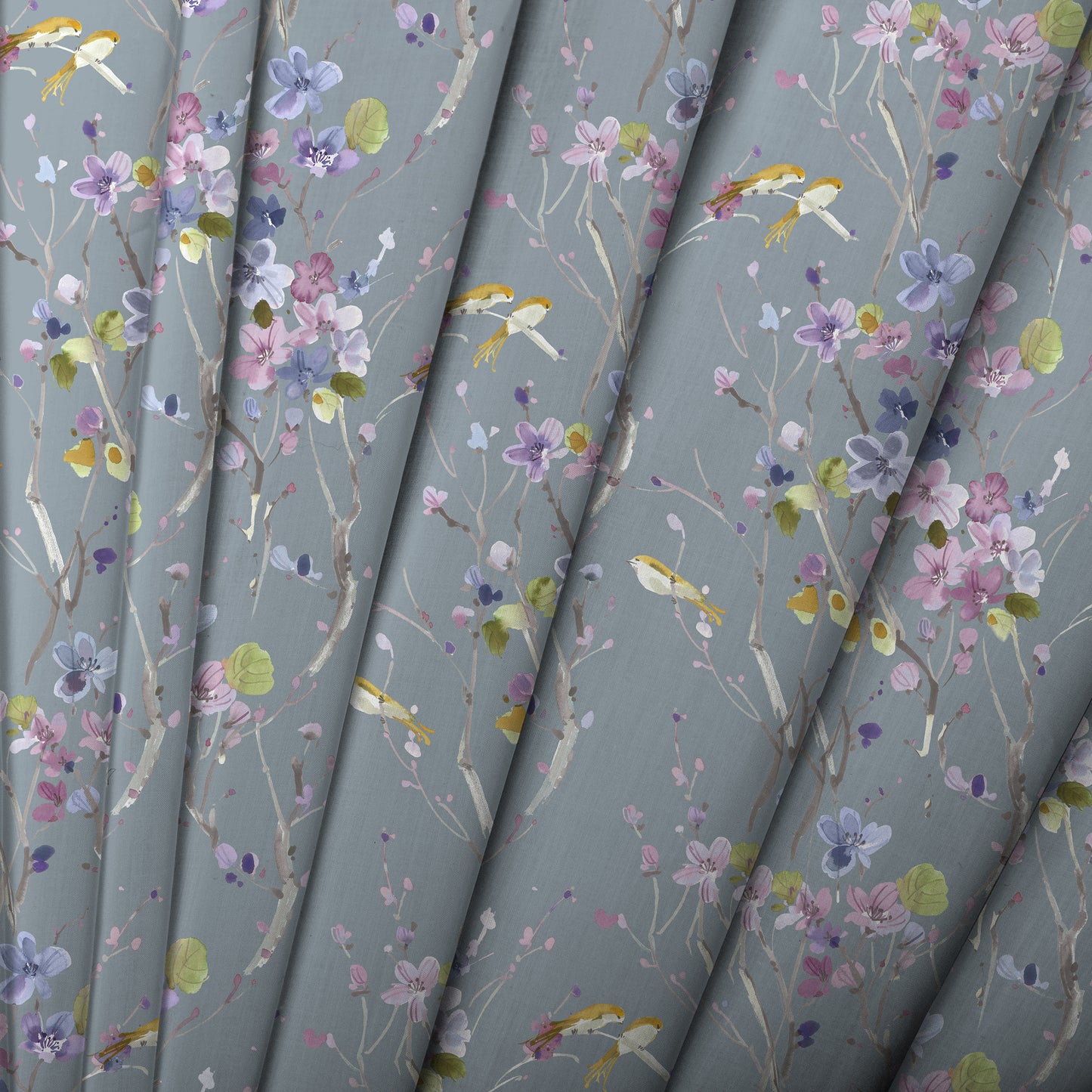 Armathwaite 145Cm Ann Fabric Metre - Violet/Slate