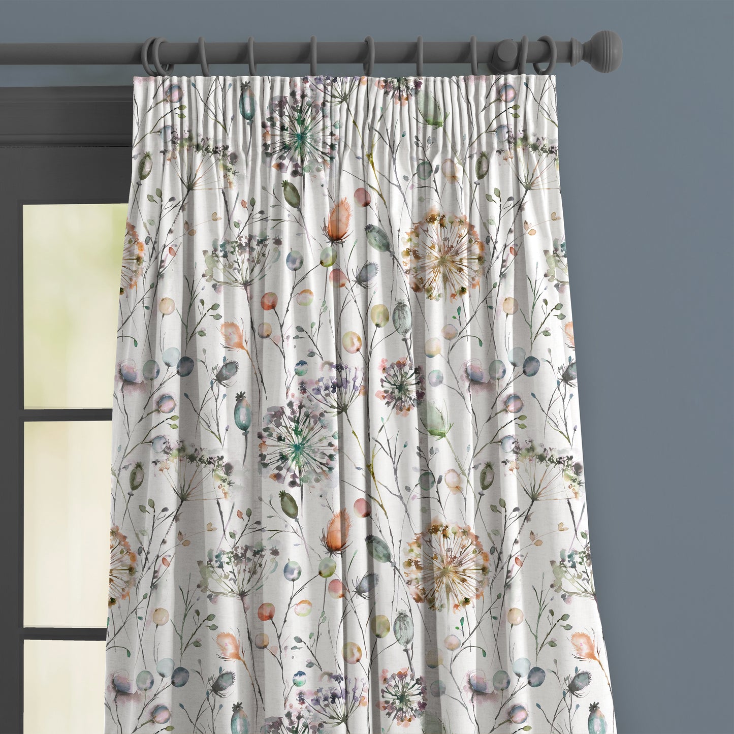 Boronia Ann 145Cm Fabric - Coral/Cloud/Cream Sample