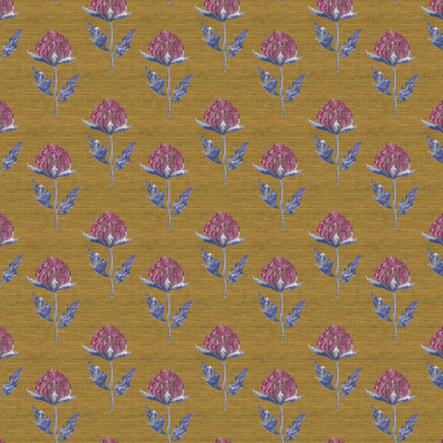 Bram 138Cm Hamish Fabric Metre - Gold