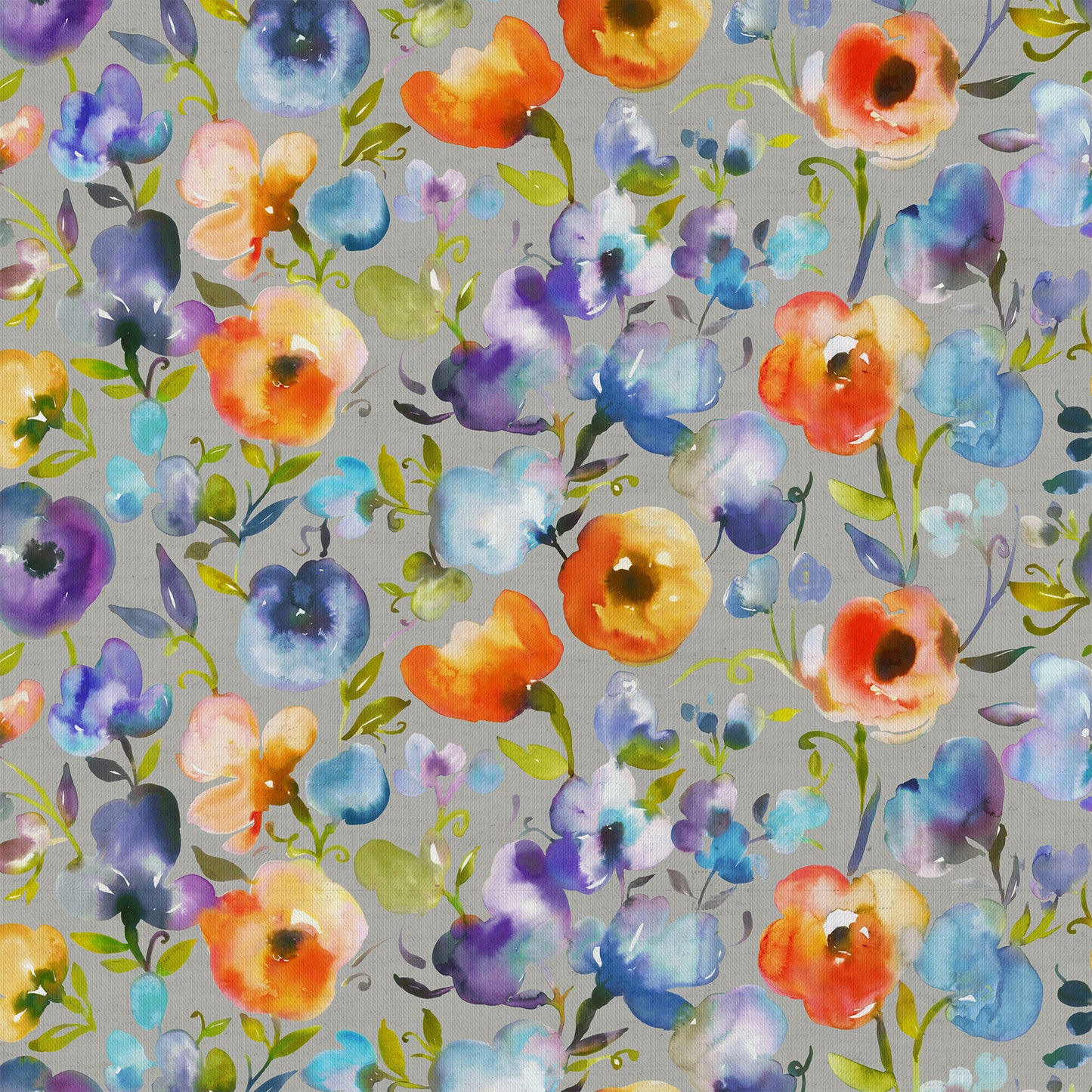 Burilda 140Cm Sasha White Fabric - Indigo Sample