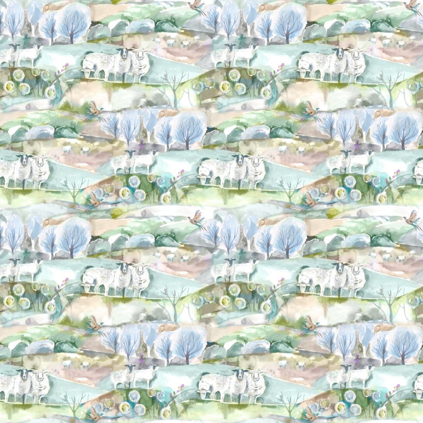 Buttermere 145Cm Fiona Fabric - Sage Sample