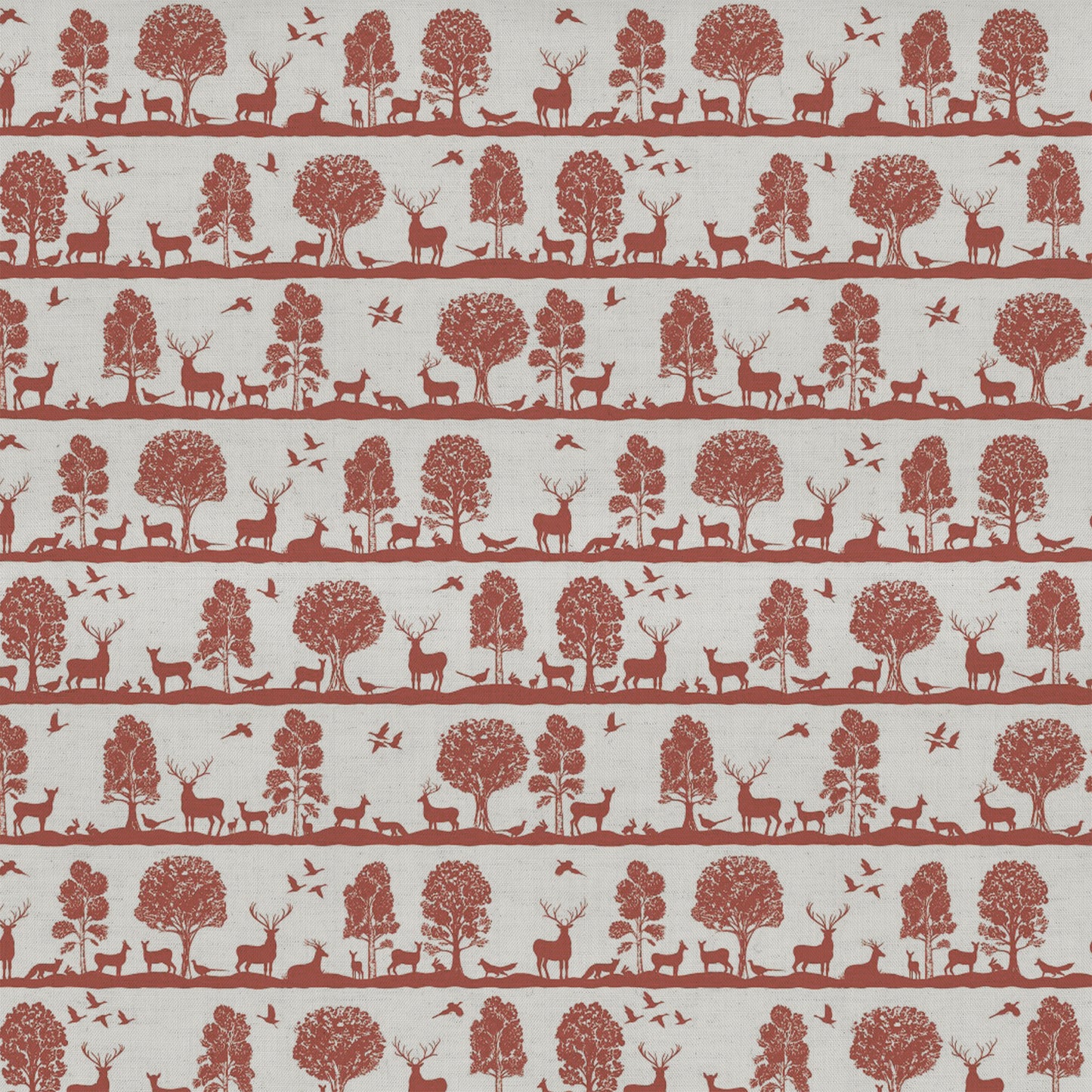 Cairngorms 140Cm Sasha Linen Fabric - Paprika Sample