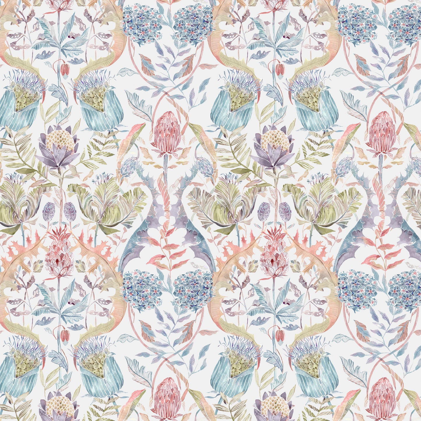 Colscott 145Cm Fiona Fabric Metre - Pomegranate