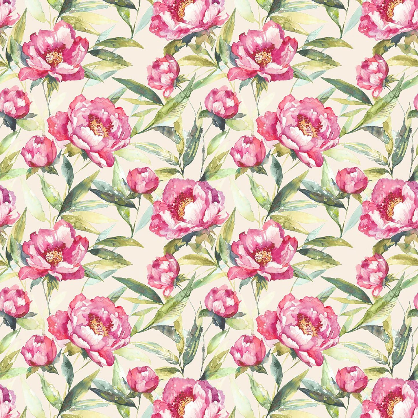 Earnley 145Cm Ann Fabric Metre - Peony