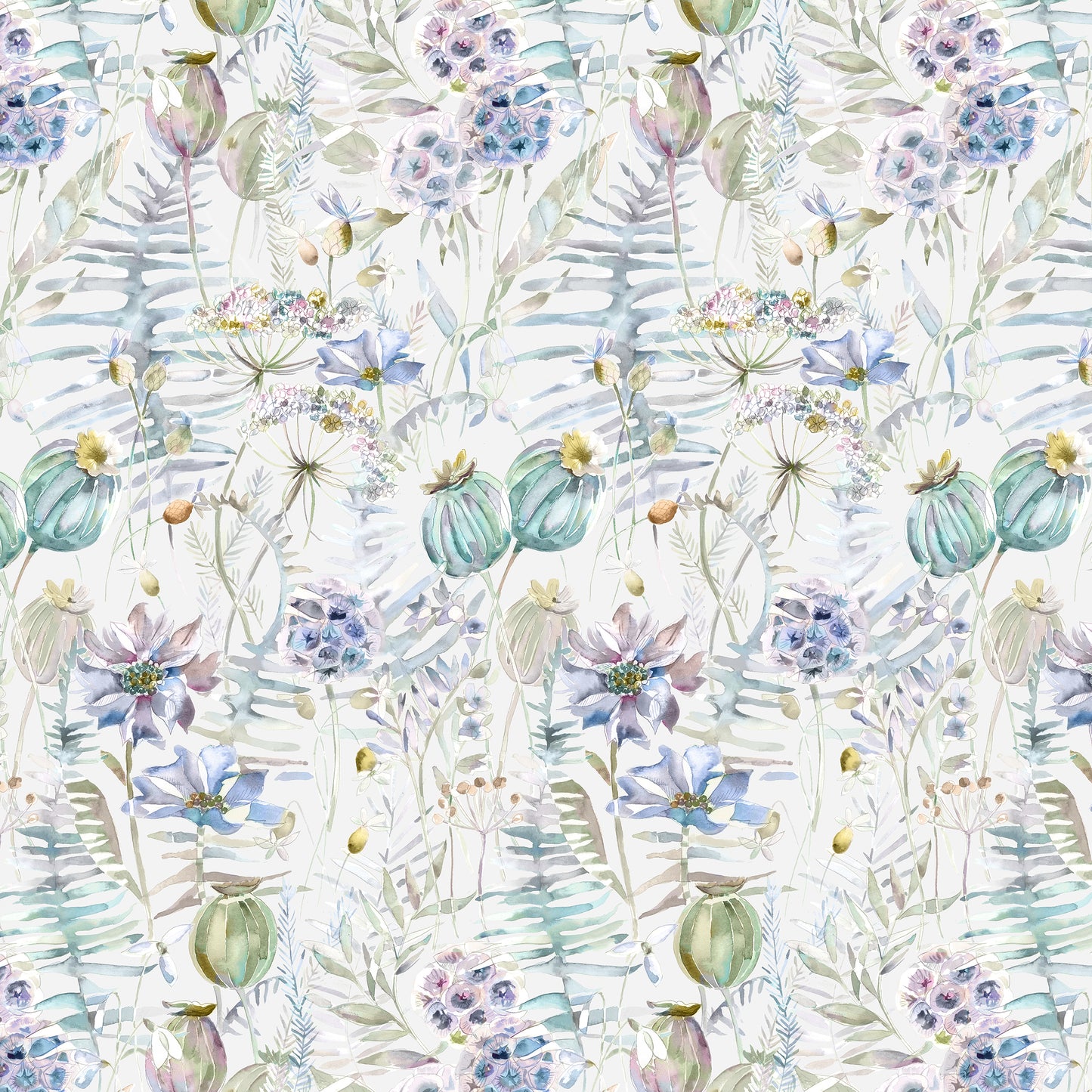 Edenmuir 145Cm Ann Fabric Metre - Capri