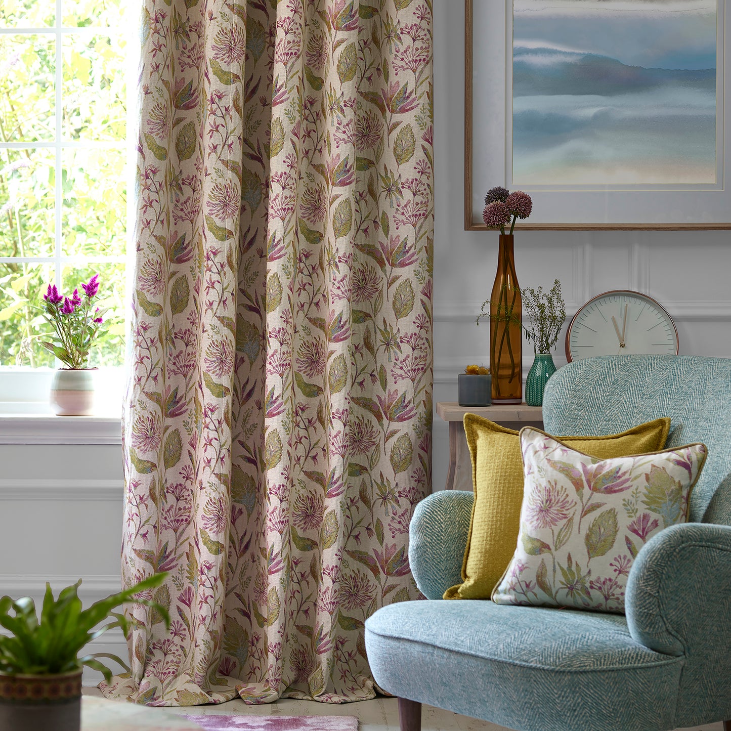 Elder 140Cm Fabric Metre Coral