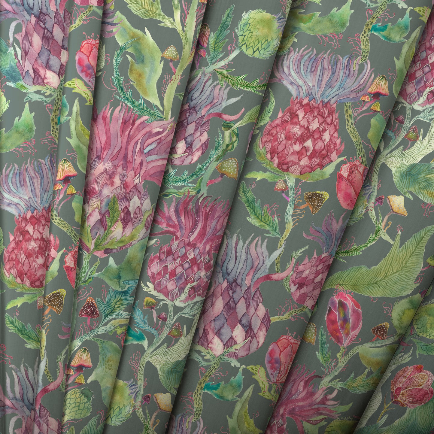 Fairytale Bristles Fabric Metre - Forest