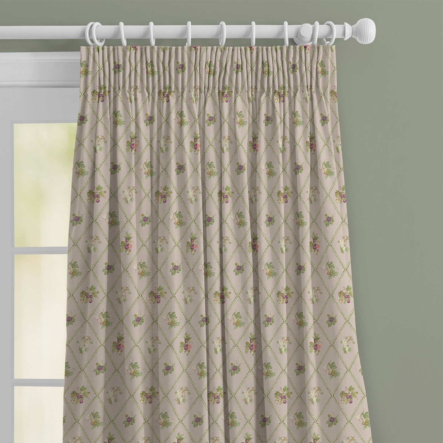 Fig Trellis 140M Fabric Metre Taupe