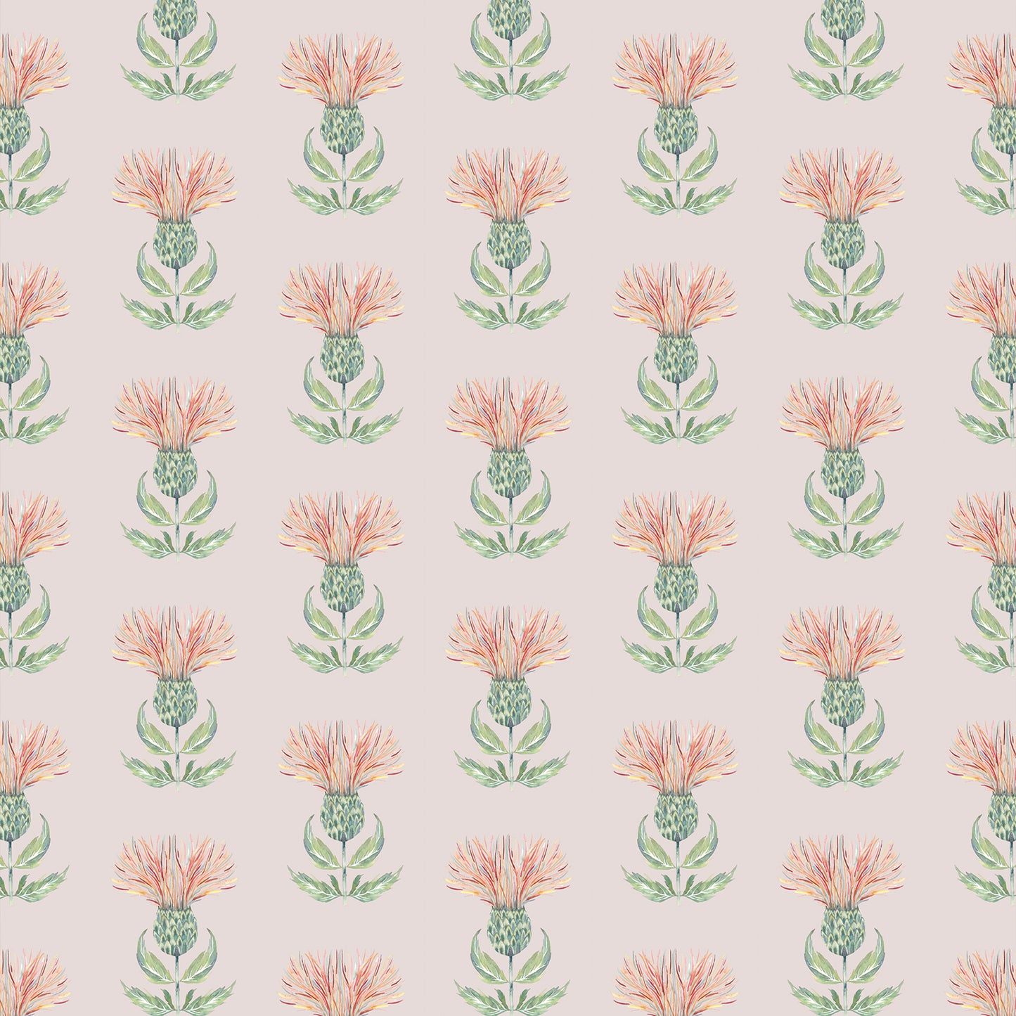 Firth 145Cm Ann Fabric - Rust Cream Sample