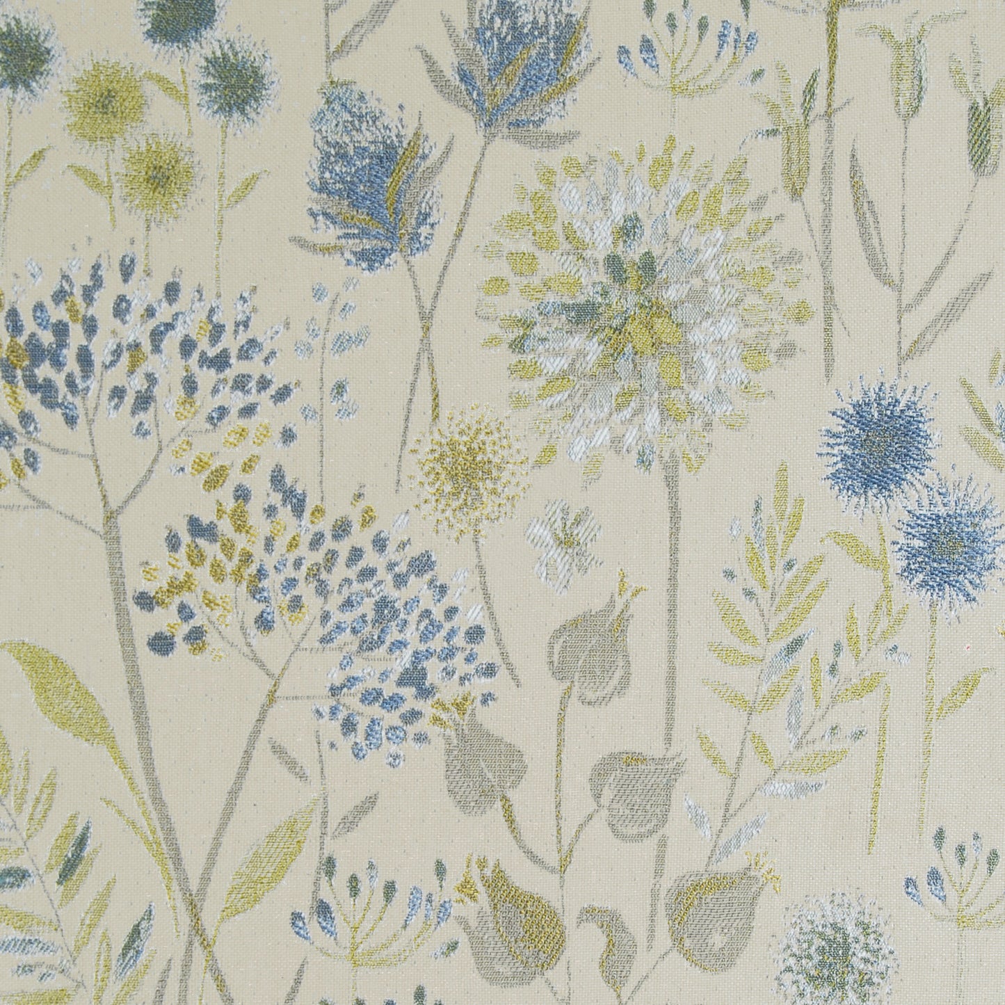 Flora Linen 138Cm Fabric Metre Duck Egg