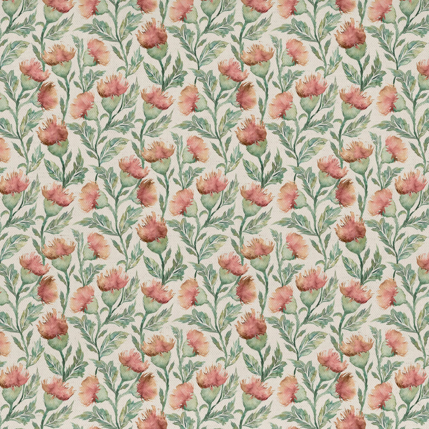 Hawick 145Cm Fiona Fabric Metre - Rust Linen