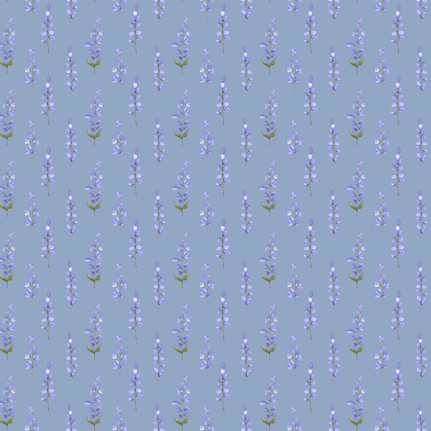 Helaine 145Cm Fiona Fabric Metre - Bluebell