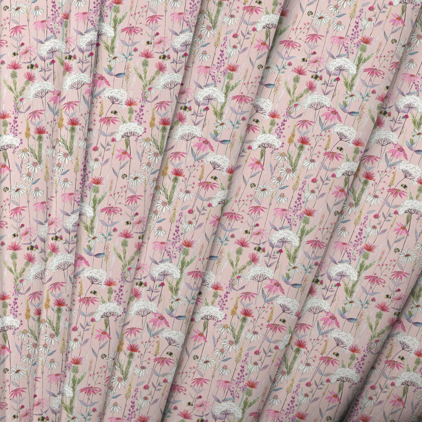 Hermione Craft Cotton Fabric Metre - Blush