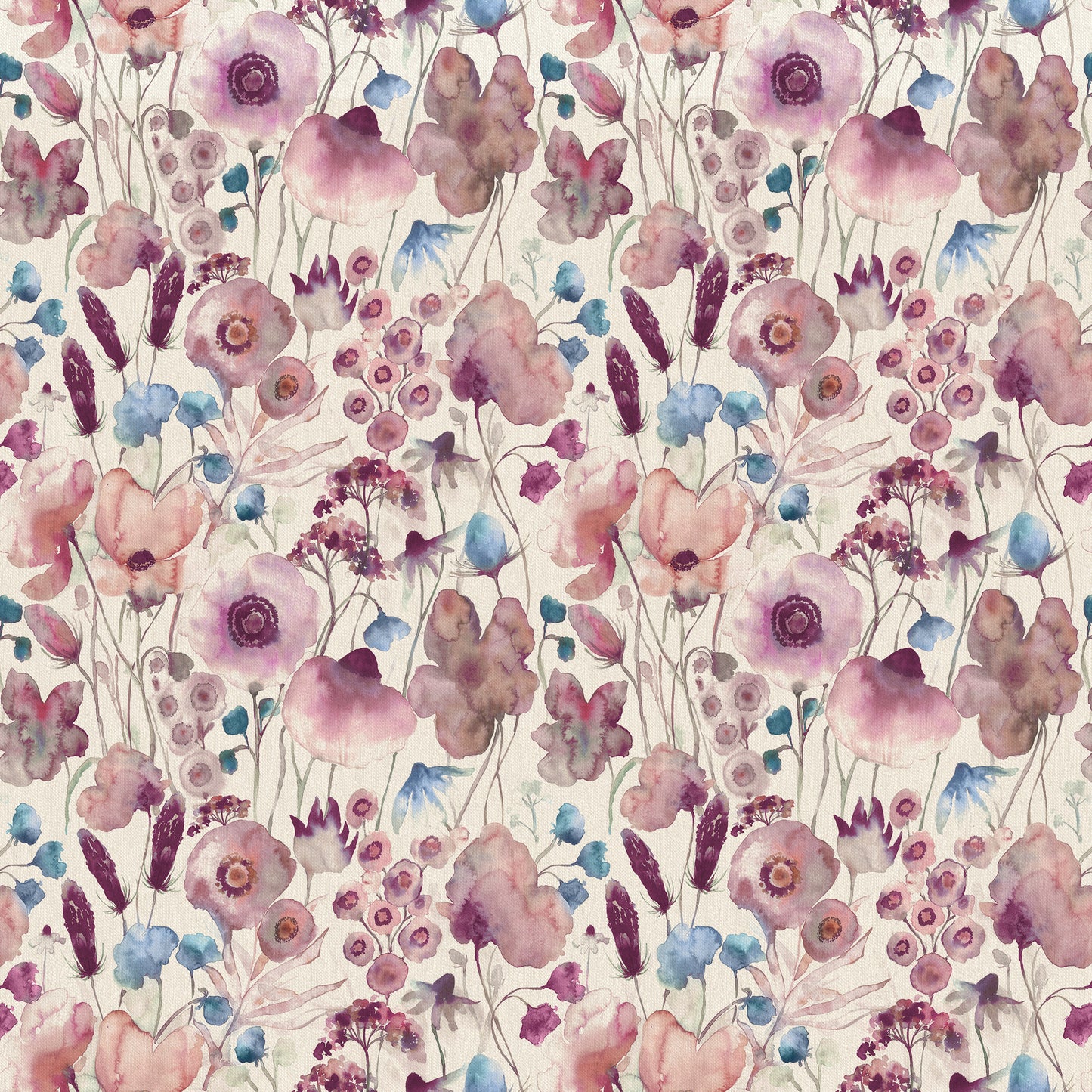 Hibbertia Linen 145Cm Fiona Fabric Metre - Fuchsia