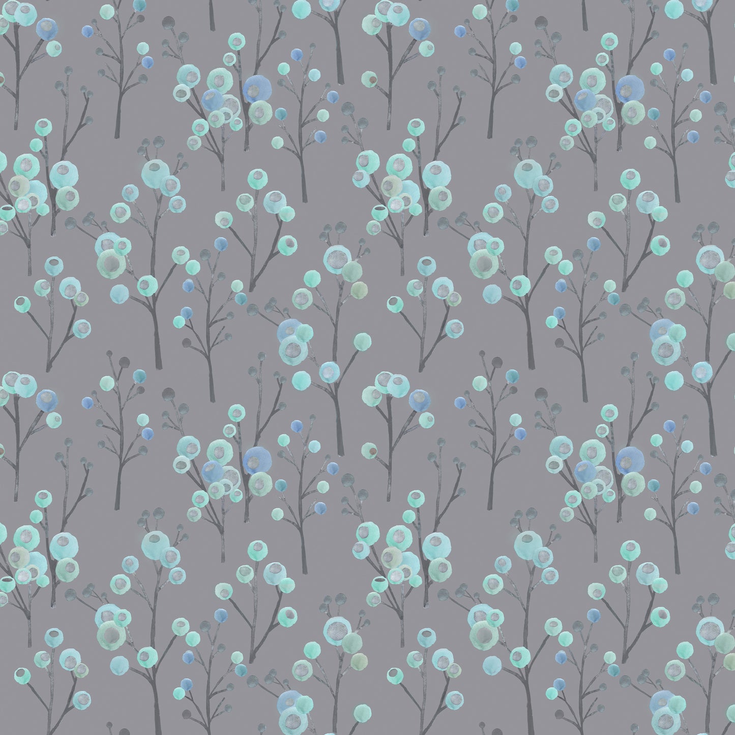Ichiyo Blossom 145Cm Fiona Fabric - Aqua Sample