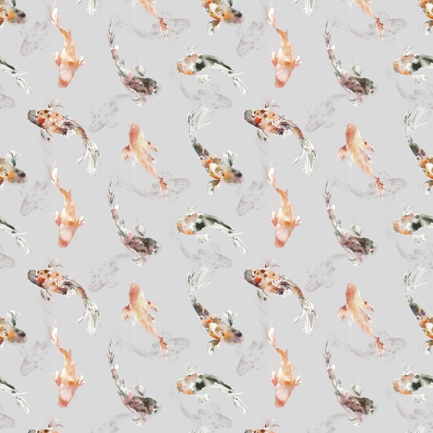 Koi Carp 138Cm Sophie Fabric - Amber Sample