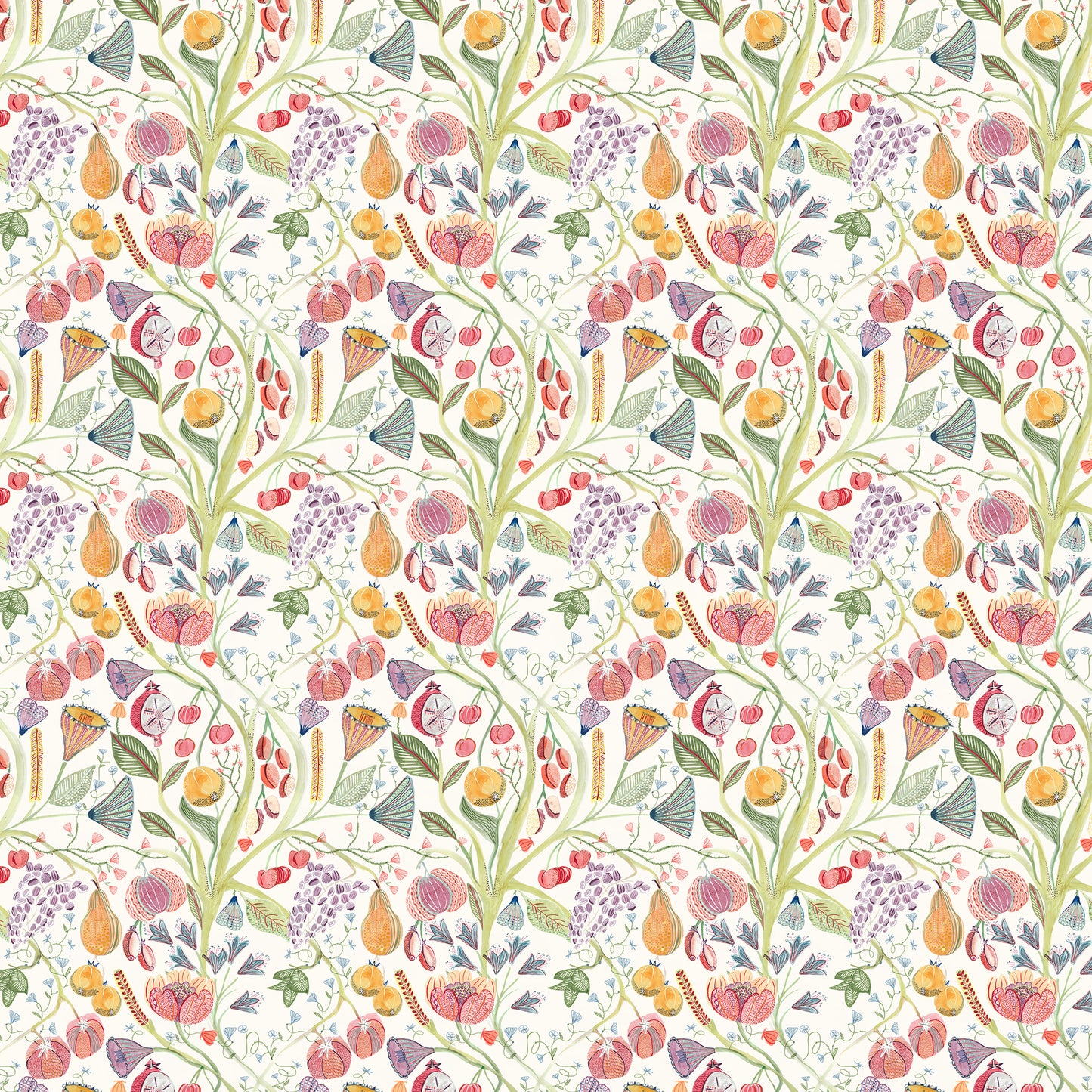Laamora 140Cm Sasha White Fabric - Summer/Ecru Sample