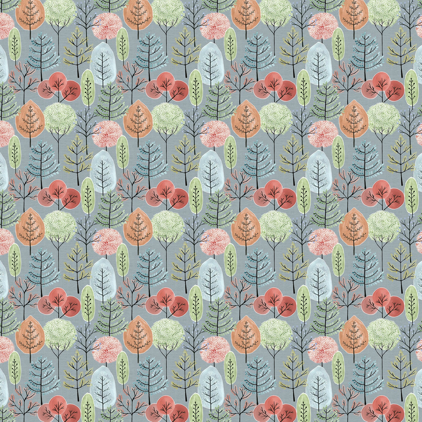 Lyall 147Cm Helena Fabric Metre - Persimmon