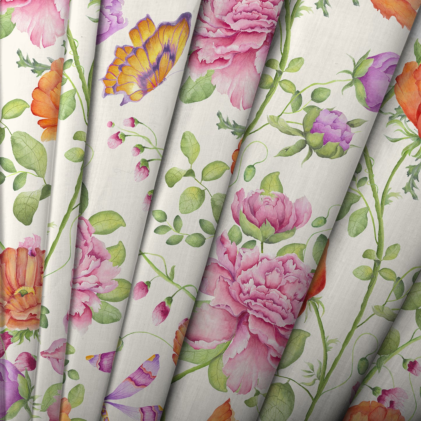 Maisie Fabric Sample - Fuchsia