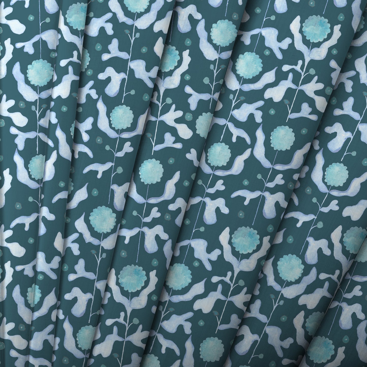 Mariani 140Cm Fabric Metre Teal