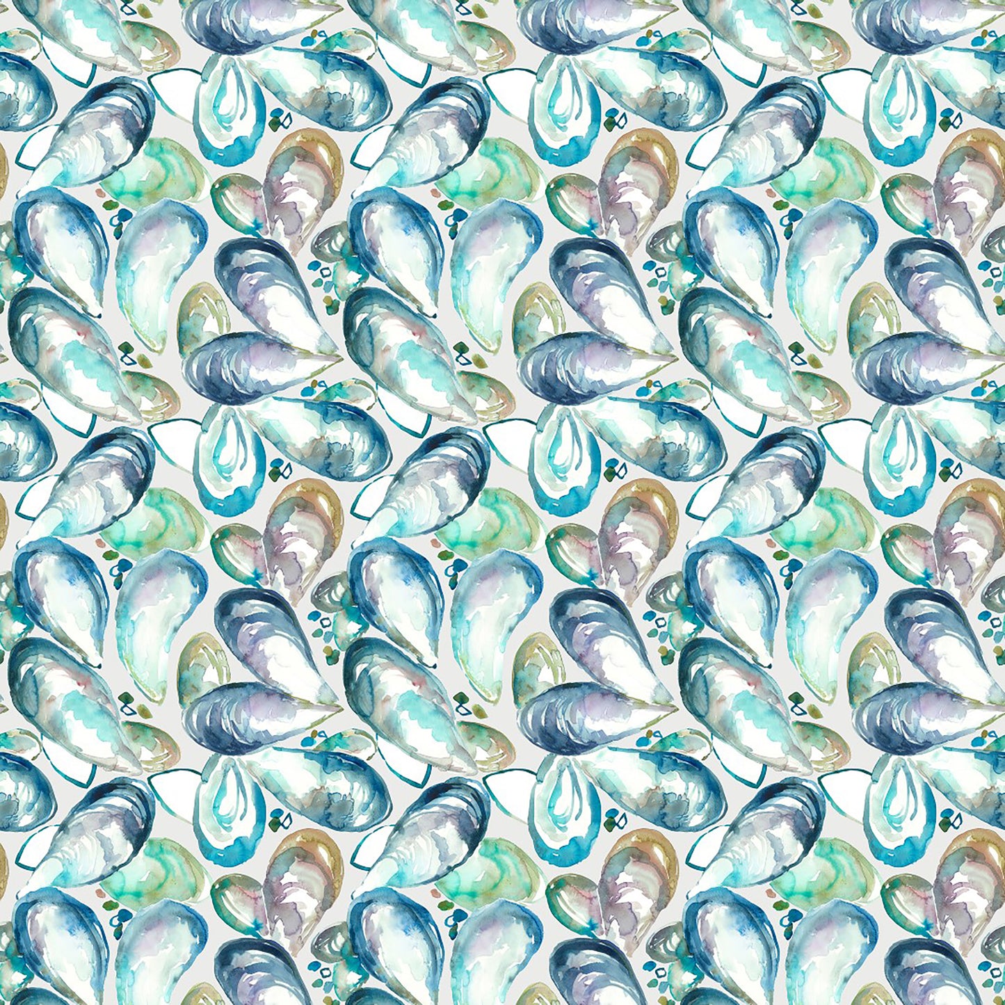 Musselshells 147Cm Helena Fabric - Marine Sample