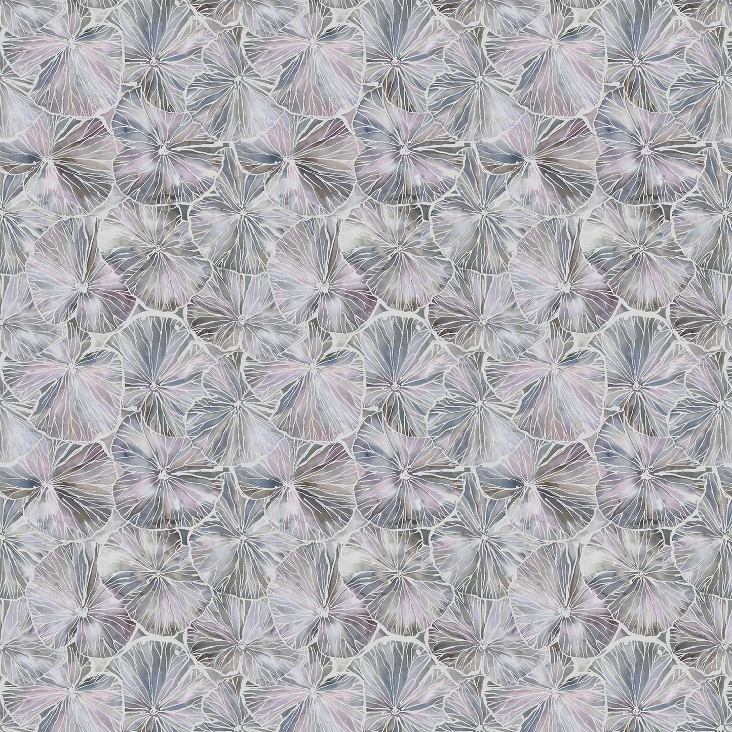 Nelumbo 140Cm Sasha White Fabric Metre - Quartz