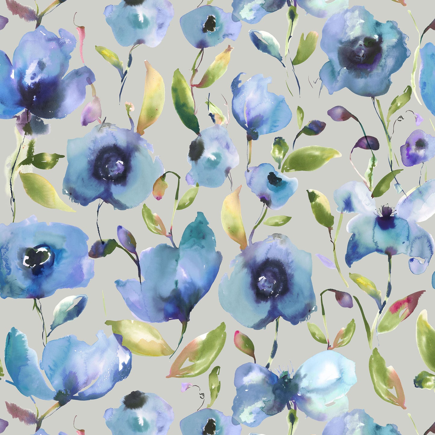 Nerissa 140Cm Heavy Como Ivory Fabric - Indigo Sample