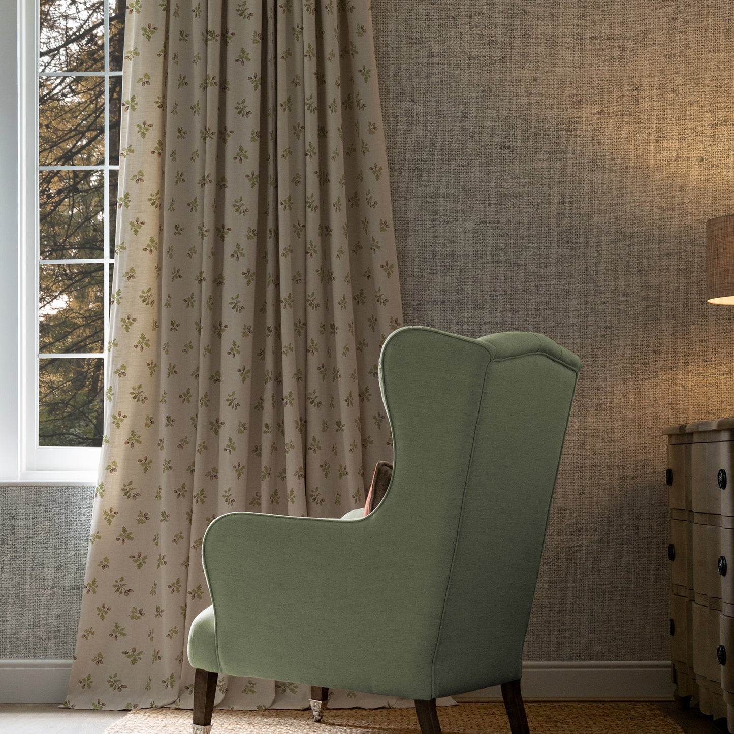 Nutkins 140Cm Sasha Linen Fabric Metre - Linen