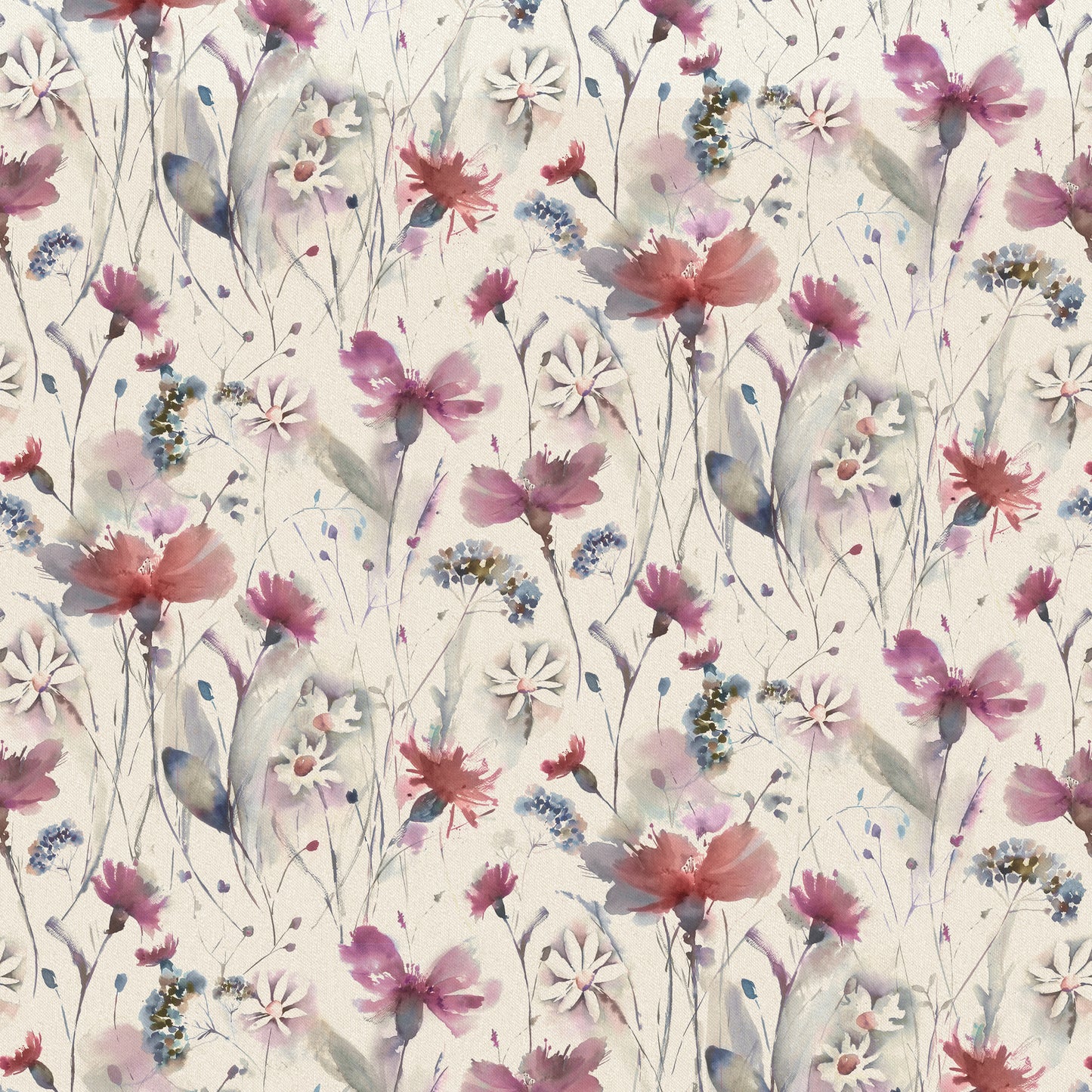 Olearia Linen 145Cm Fiona Fabric - Fuchsia Sample