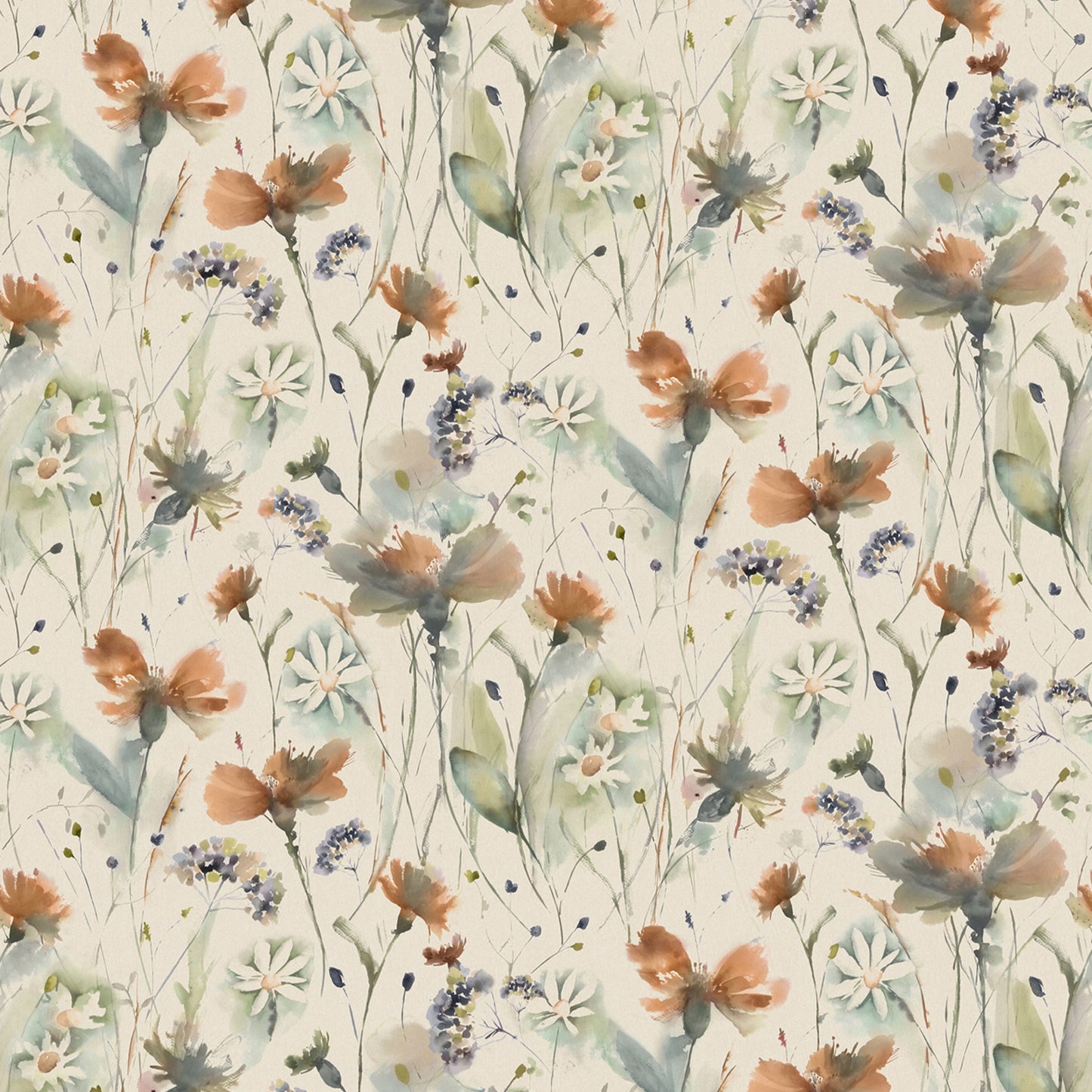 Pimelea Fabric Sample - Coral Cloud Cream