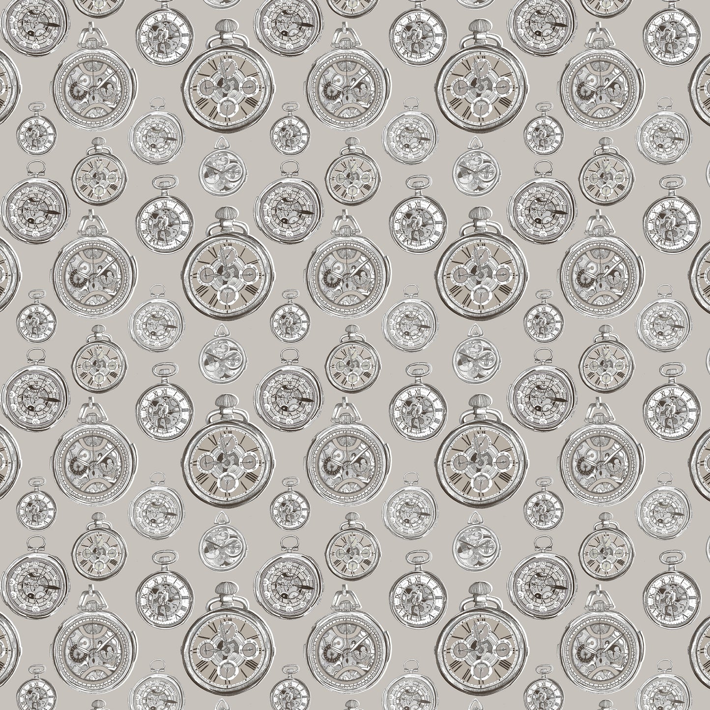 Pocket Watch 145Cm Fiona Fabric - Sepia Sample