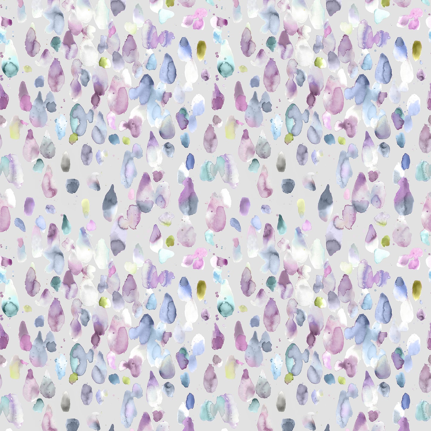 Raindrops 145Cm Ann Fabric Metre - Damson