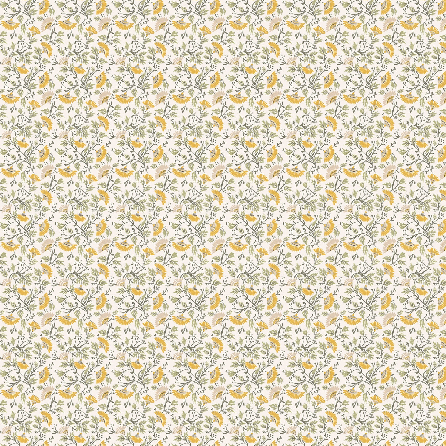 Rajput 147Cm Helena Fabric - Marigold Cream Sample
