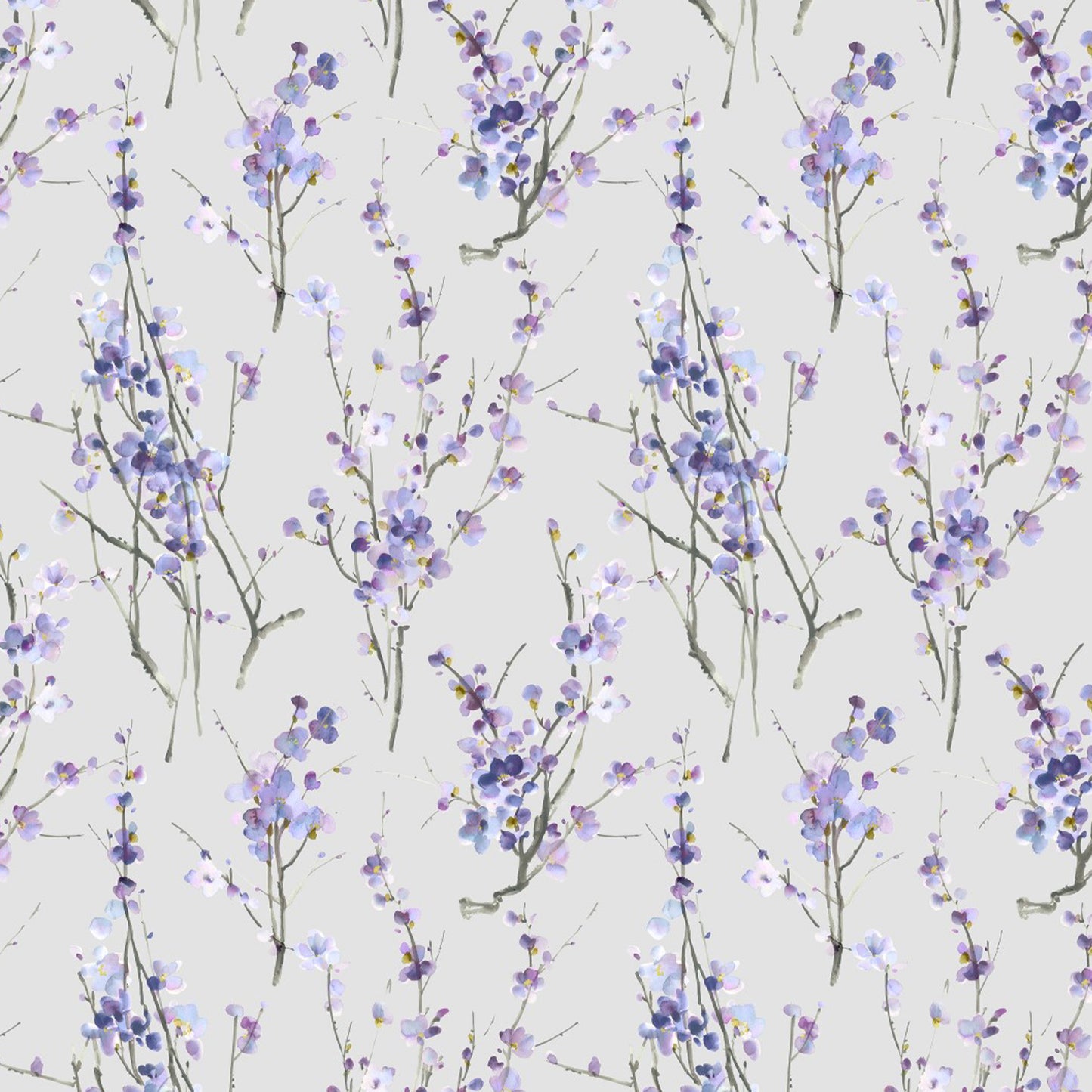 Saville 145Cm Ann Fabric Metre - Violet/Stone