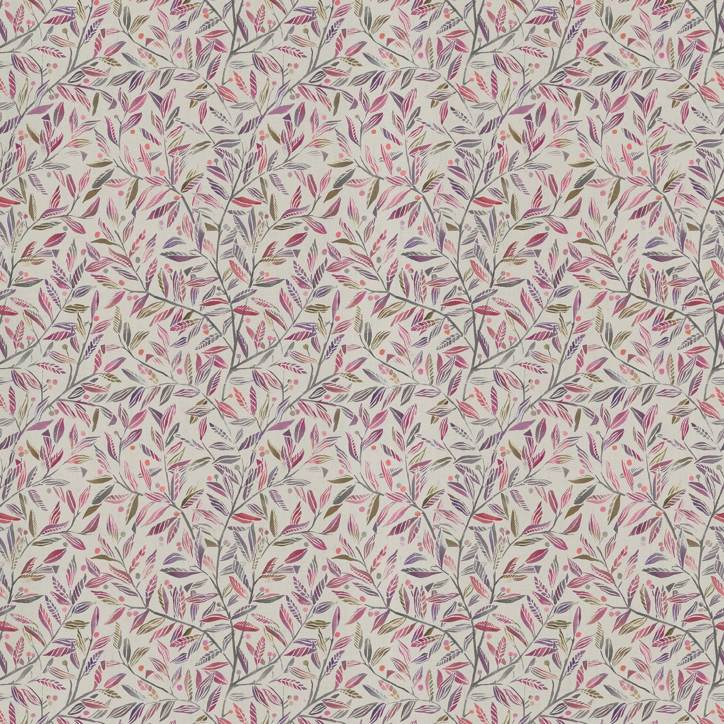 Torquay 145Cm Fiona Fabric Metre - Berry