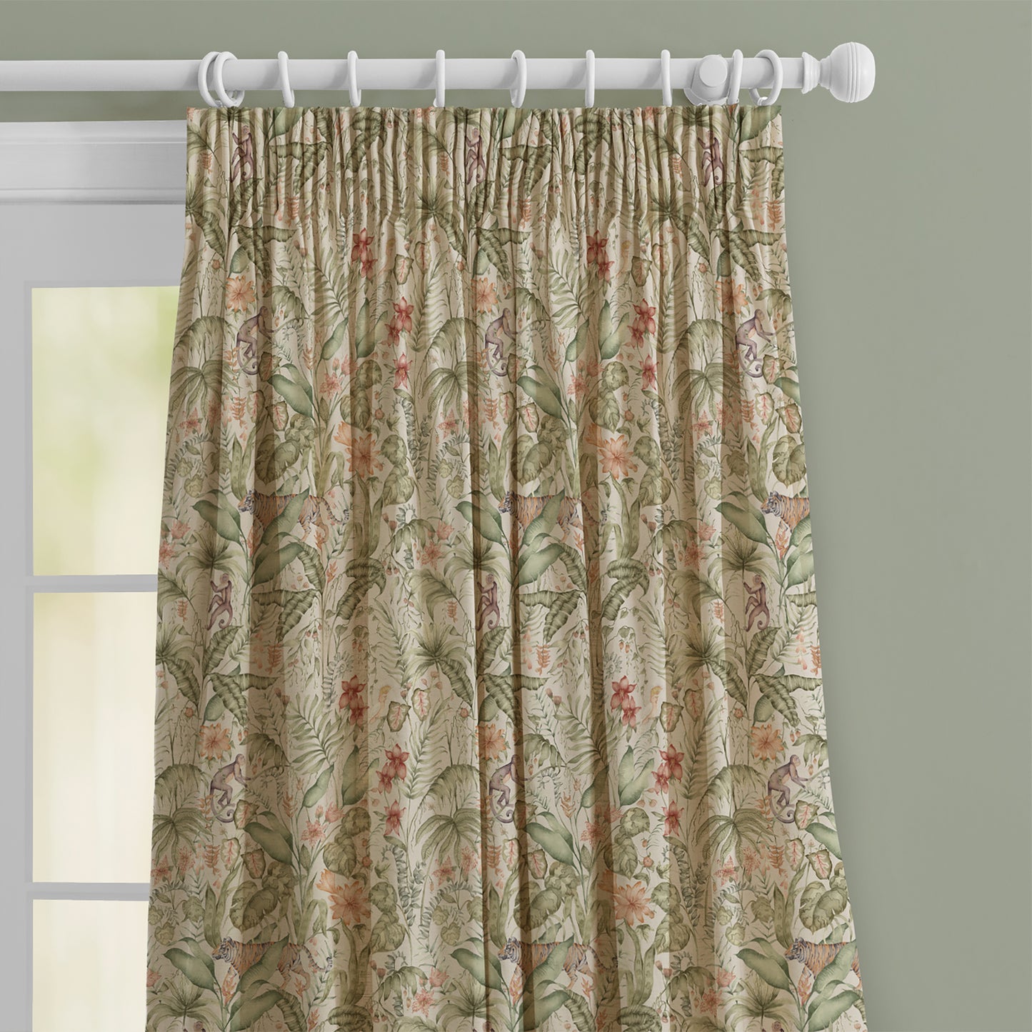 Tropical Utopia 140M Fabric Metre Green