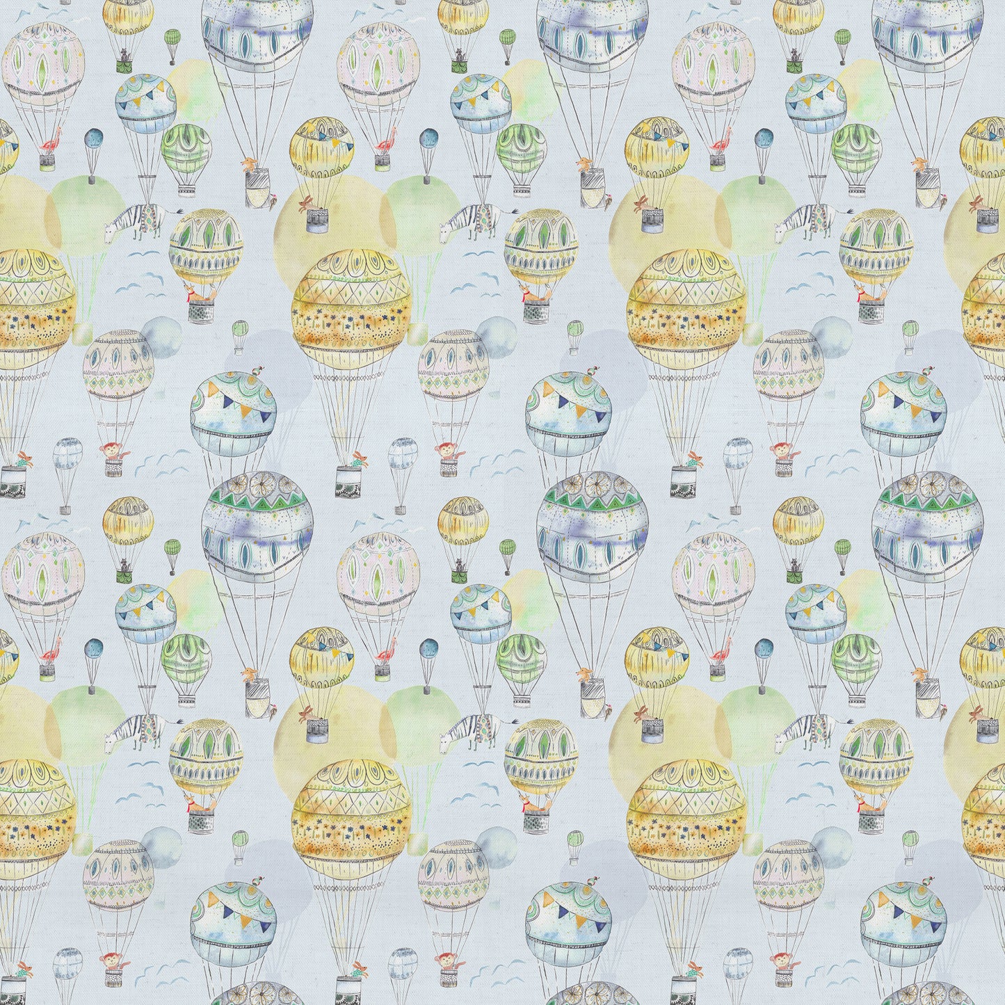 Up And Away 145Cm Ann Fabric - Citrus Sample