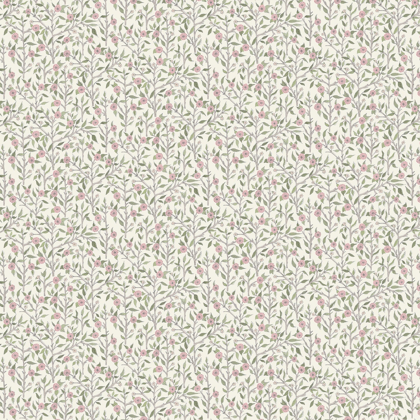 Yamuna 147Cm Helena Fabric - Blush Cream Sample